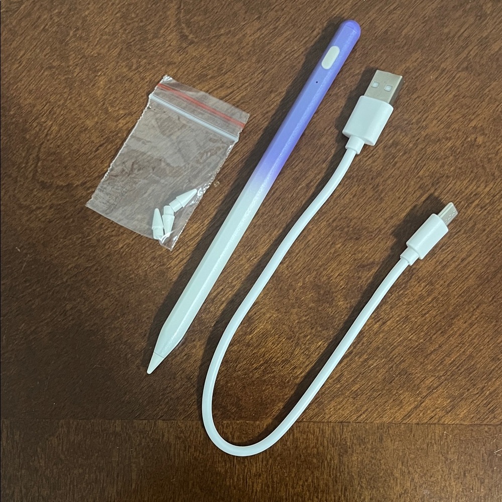 Stylus Pen for Tablets - Purple and White